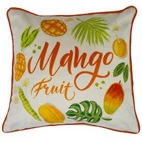 Mango, Cream - (45cm x 45cm) Cushion